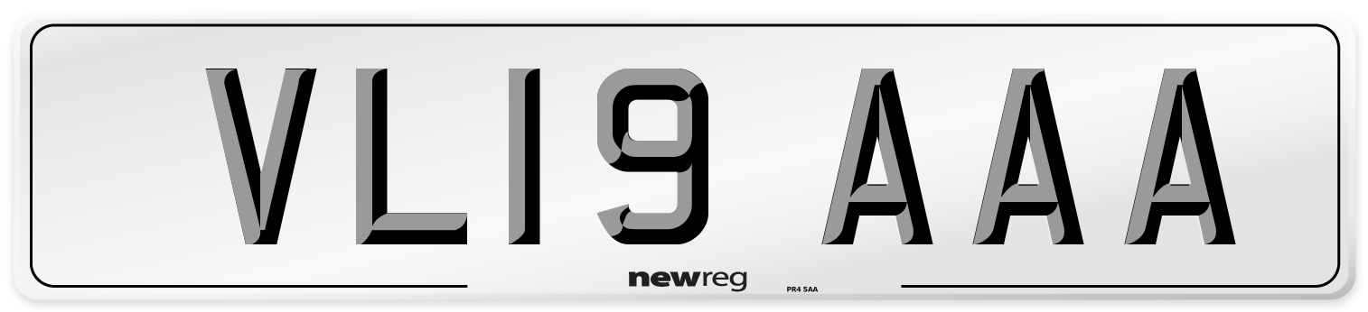 VL19 AAA Number Plate from New Reg